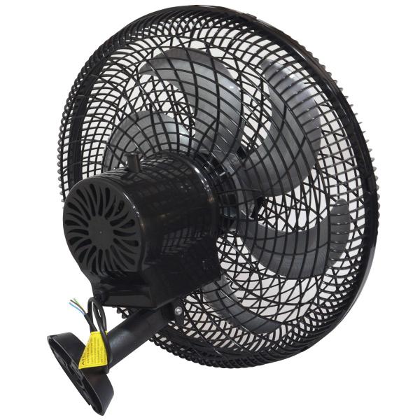 Imagem de Ventilador Parede 50cm Plástico 200W Preto Industrial Turbo Turbão 6 Pás Bivolt 110V 220V Vitalex