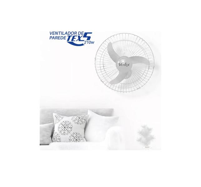 Imagem de Ventilador Parede Ventex 60CM BR Turbo Bivolt Potente 3 Pás