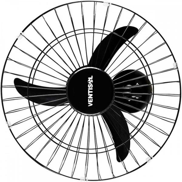 Imagem de Ventilador Parede Ventisol 50Cm. Monta Facil 6 Pas Preto 220V.