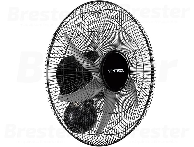 Imagem de Ventilador Parede Ventisol Steel Preto 6 Pás 50cm 127/220V Bivolt