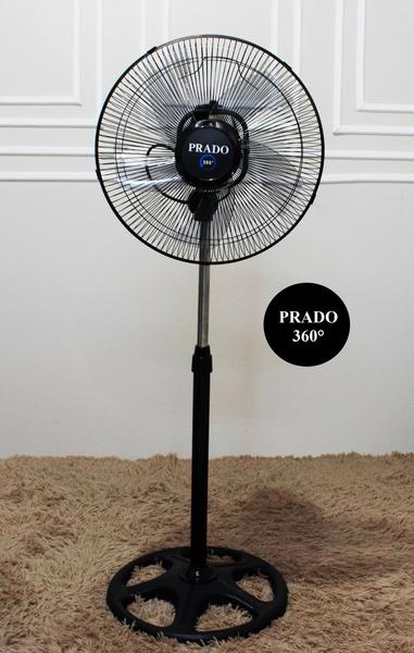 Imagem de Ventilador Pedestal 40 Cm GIRA 360 GRAUS Prado Hélice Com 5 Pás - 127V