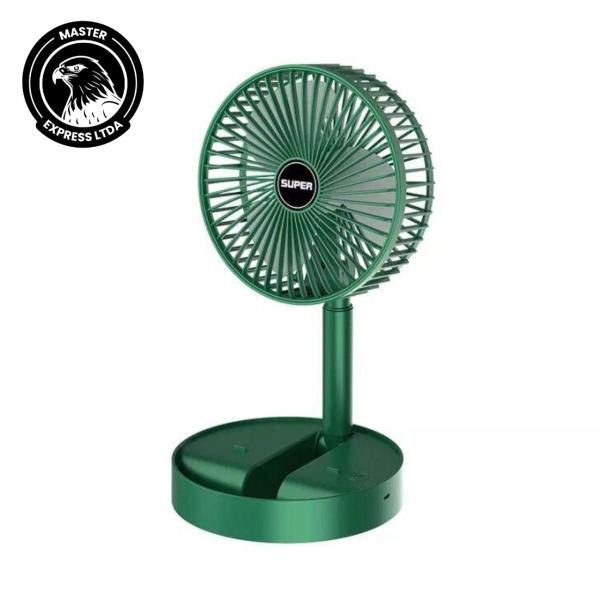 Imagem de Ventilador Pequeno Telescópico Dobrável USB 30 cm VERDE