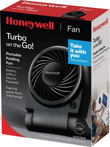 Imagem de Ventilador Pessoal Turbo sem Parar Honeywell - Preto