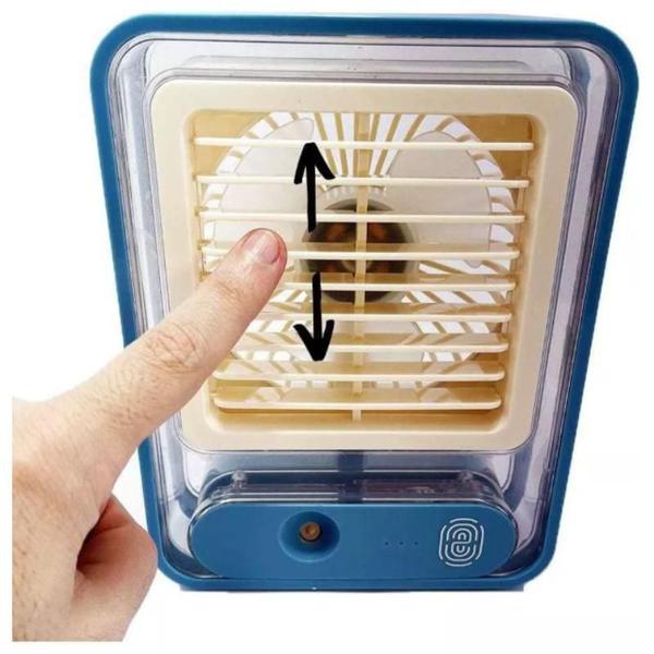 Imagem de Ventilador Portátil Com Iluminação Umidificador Aromatizador