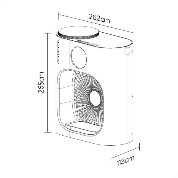 Imagem de Ventilador Portátil Com Temporizador e Vaporizador 900mL