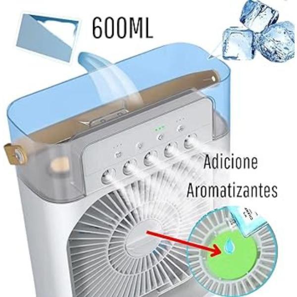 Imagem de Ventilador Portátil de Mesa Mini Ar Condicionado Umidificador frescor 