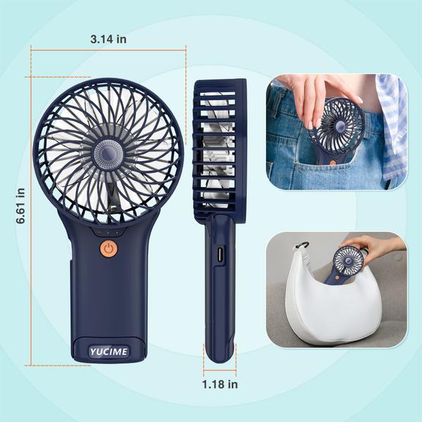 Imagem de Ventilador portátil/de mesa Yucime Portable com design de es