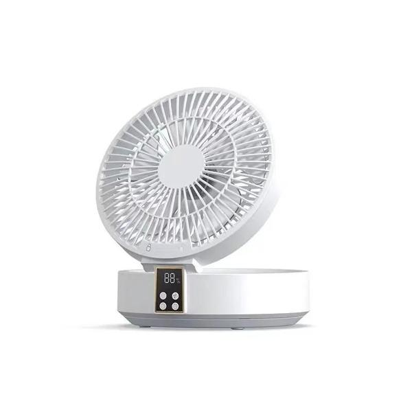 Ventilador Portátil Dobrável com Controle Remoto - Recarregável via USB Imagem de Ventilador Portátil Dobrável com Controle Remoto - Recarregável via USB