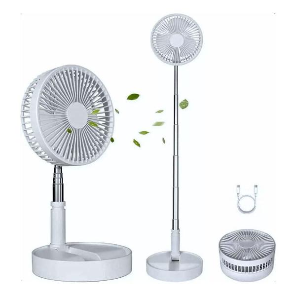 Ventilador Portátil Dobrável Retrátil Recarregavel MY-7262 - Baihuo Cit Imagem de Ventilador Portátil Dobrável Retrátil Recarregavel MY-7262
