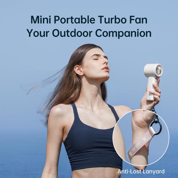 Imagem de Ventilador portátil JISULIFE Portable Turbo Speed Ajustável Branco