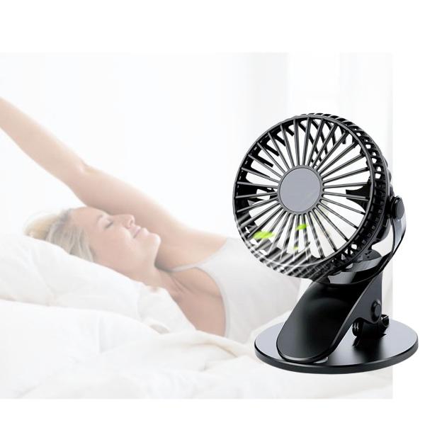 Imagem de Ventilador portátil para escritório com clipe para apoio 