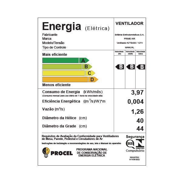 Imagem de Ventilador Prime Air 2 em 1 Maxx Force 150W AVTE400