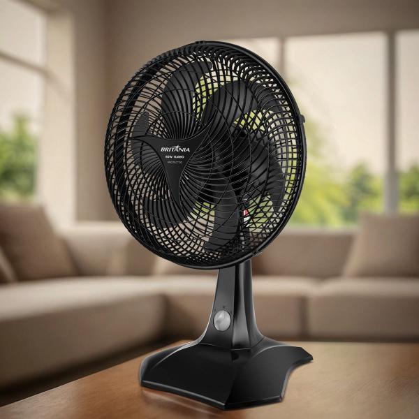 Imagem de Ventilador Protect 30 Six Preto 60W Britânia 127V