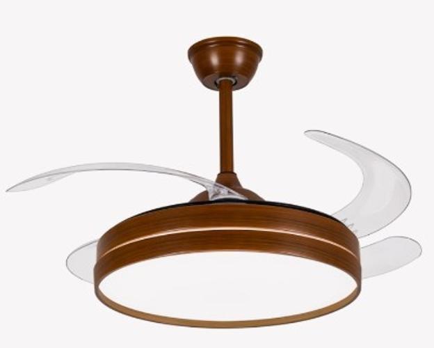 Ventilador Retratil Plafon Air Basic Marrom Imbuia - Opus Imagem de Ventilador Retratil Plafon Air Basic Marrom Imbuia