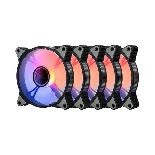 Imagem de Ventilador RGB Aigo AR12 PRO 120mm PWM - Efeito Aurora Colorido para Gabinete de PC