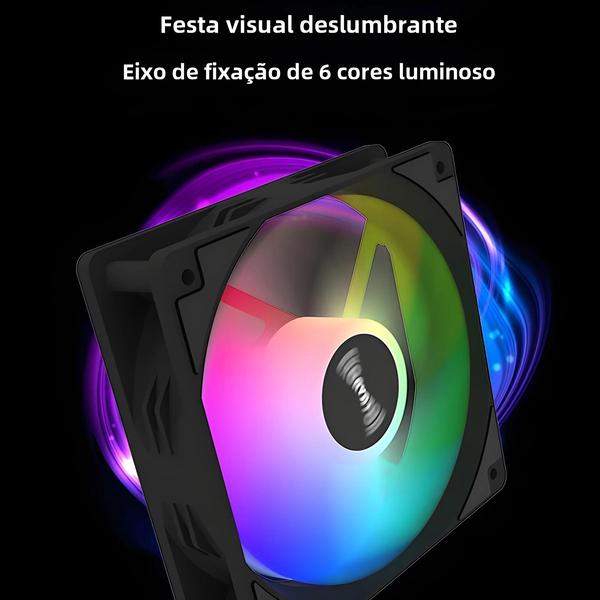 Imagem de Ventilador RGB para Computador 120mm - 12V DC - Refrigerador de Ar