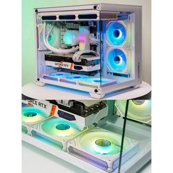 Imagem de Ventilador RGB para Gabinete de PC - 120mm, 3 Lados, Prisma ARGB, Selva Leopardo 6Pro