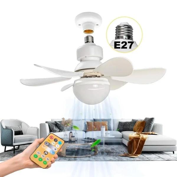 Ventilador Teto 6 Pás Silencioso Controle Ajustável E - Bivena Imagem de Ventilador Teto 6 Pás Silencioso Controle Ajustável E