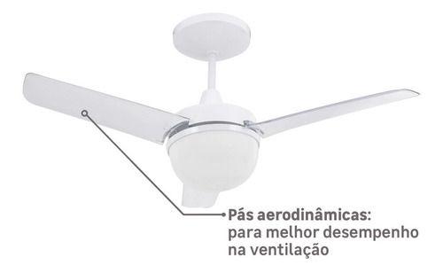 Imagem de Ventilador Teto Aliseu Alisclean 90cm Cristal 130w - 127v