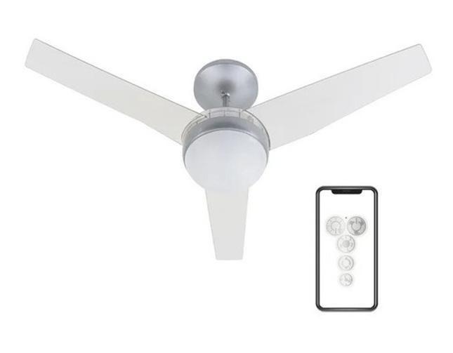 Imagem de Ventilador Teto Aliseu Controle Bluetooth - Cristal - 110 Cm