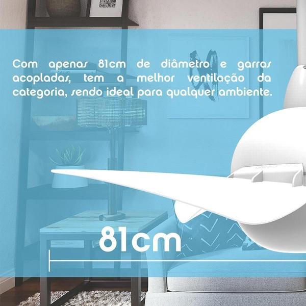 Imagem de Ventilador Teto Aliseu Smart Branco 3 Pás Plásticas