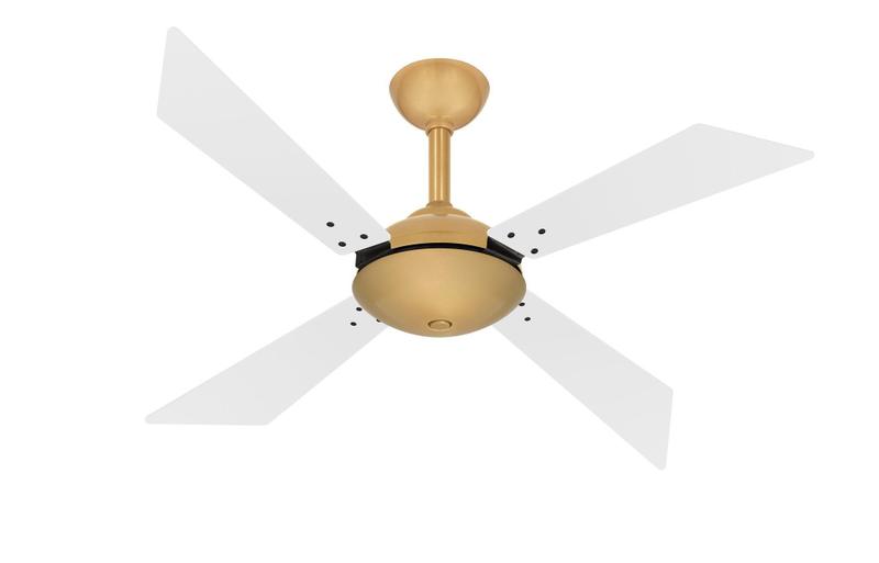 Imagem de Ventilador Teto Dourado Tech 4 Pás Silencioso Ventax 110V