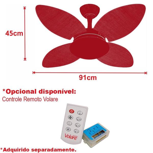 Imagem de Ventilador Teto Econômico Turbo Sala Mini 4 Pás Ventax 127V