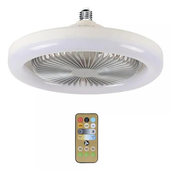 Ventilador Teto Inteligente: Ventilador Teto Luz Led - Lâmpada Ventilador Imagem de Ventilador Teto Inteligente: Ventilador Teto Luz Led