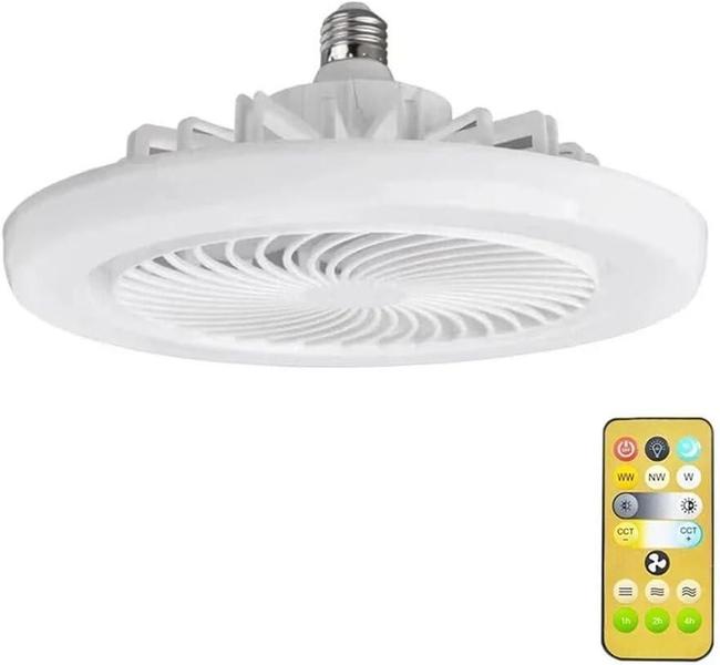 Imagem de Ventilador Teto Lâmpada Encaixe E27 Led 30W Silencioso E