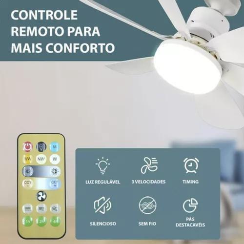 Imagem de Ventilador Teto Led 60W E Controle Remoto: Frescor E