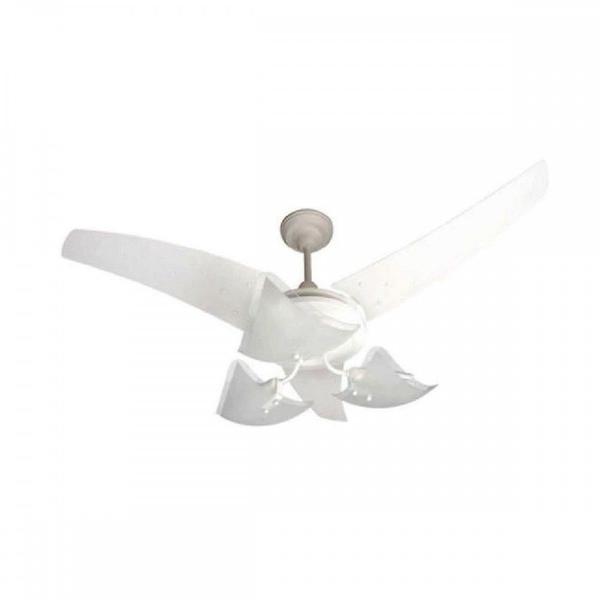 Imagem de Ventilador Teto Majestic Lumina Com Lustre 220V Branco 1608