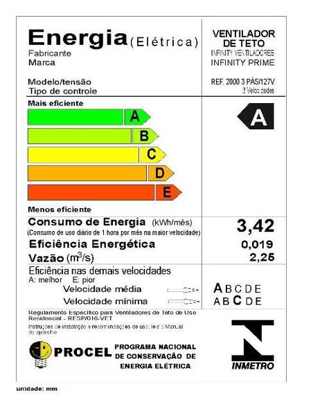 Imagem de Ventilador Teto Sala Moderno Silencioso Potente Marrom 127V