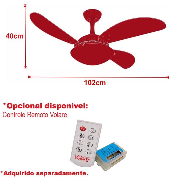 Imagem de Ventilador Teto Silencioso Turbo 3 Pás Tabaco Ventax 220V