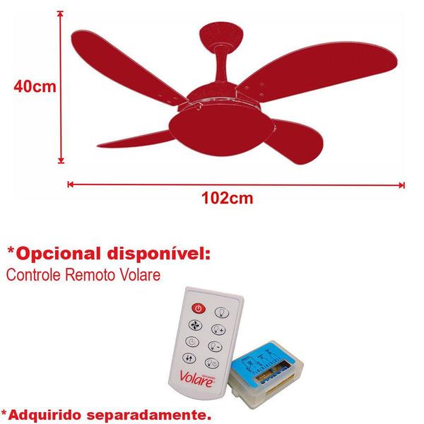 Imagem de Ventilador Teto Ventax Uno Fly Luxuoso 4 Pás Branco 110V