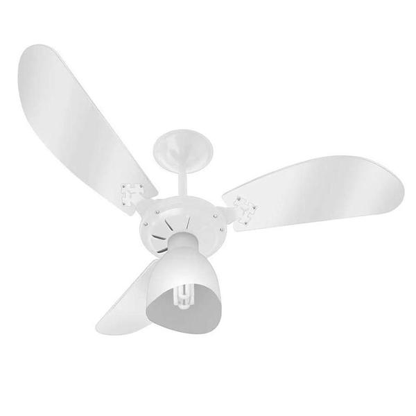 Imagem de Ventilador Teto Ventidelta Cristal Branco 220V 3 Pás