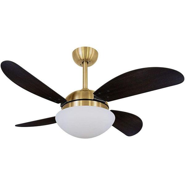 Imagem de Ventilador Teto Volare Dourado Vd42 Fly 4Pás Tabaco 110V