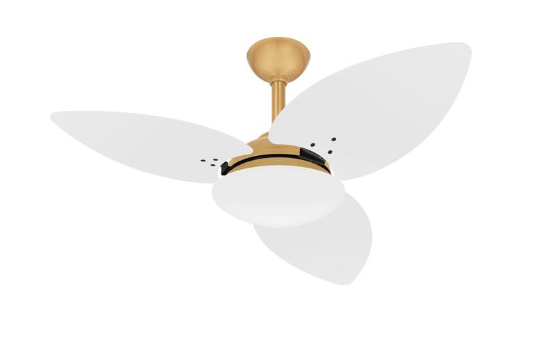 Imagem de Ventilador Teto Winds Silencioso 3 Pás Dourado Ventax 110V