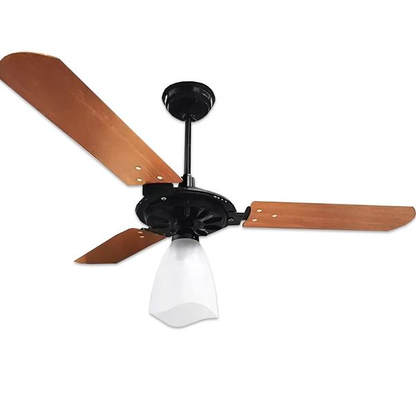 Imagem de Ventilador teto yris 127v preto/mog tulipa aberta (100) ventex