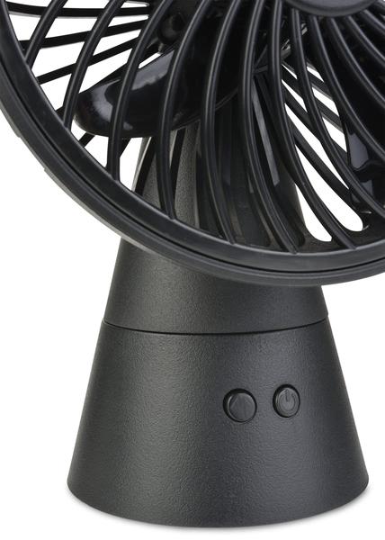 Imagem de Ventilador Treva recarregável oscilante de 12,7 cm com porta USB de 3 velocidades