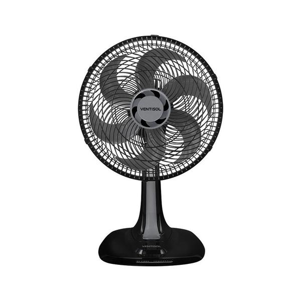 Imagem de Ventilador Turbo de Mesa 30 CM 6 Pás Preto 220V Ventisol