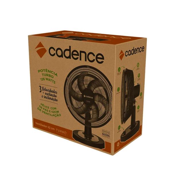 Imagem de Ventilador Turbo Forte Conforto 2 Em 1 Preto 110v Cadence