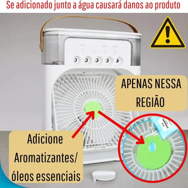 Imagem de Ventilador Turbo Silencioso e Umidificador Eficiente para Clima Quente Entrega Rápida