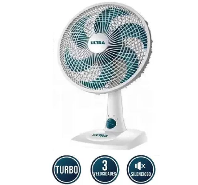 Imagem de Ventilador ULTRA Mondial 30CM V-30-6P - 3025-02 BRANCO/AZUL Petroleo 220 VOLTS