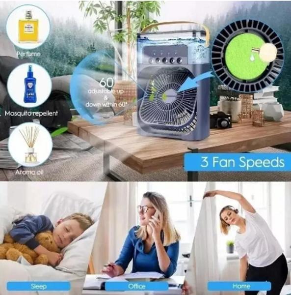 Imagem de  Ventilador Umidificador climatizador de ar com Led