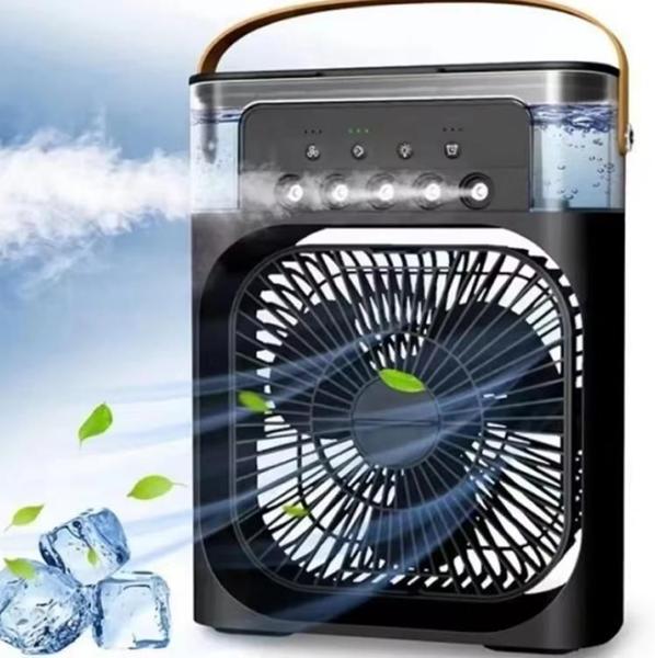 Imagem de Ventilador Umidificador Refrigerador De Ar Portátil Preto