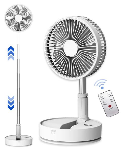 Imagem de Ventilador UN UNITEDTIME oscilante com controle remoto recarregável