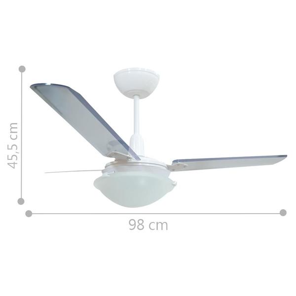 Imagem de Ventilador Unions Branco 220V 3 Pás Transparentes