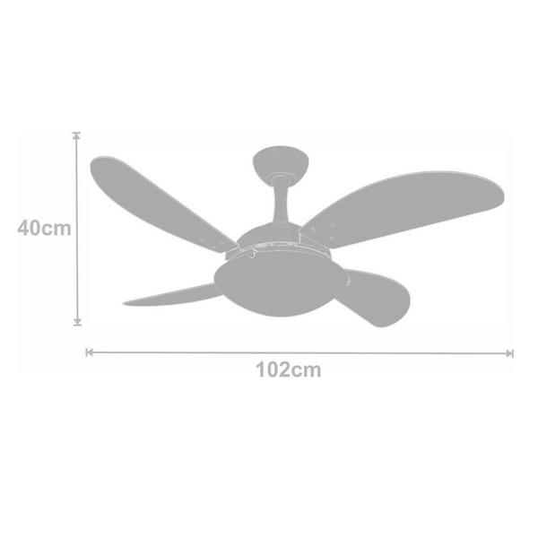 Imagem de Ventilador Ventax Uno Fly 4 Pás Branco 220V Controle Remoto