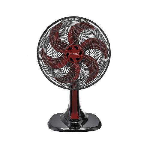 Imagem de Ventilador Ventisol Osc Mesa Turbo 6 Pas 30cm Vermelho 220v Premium