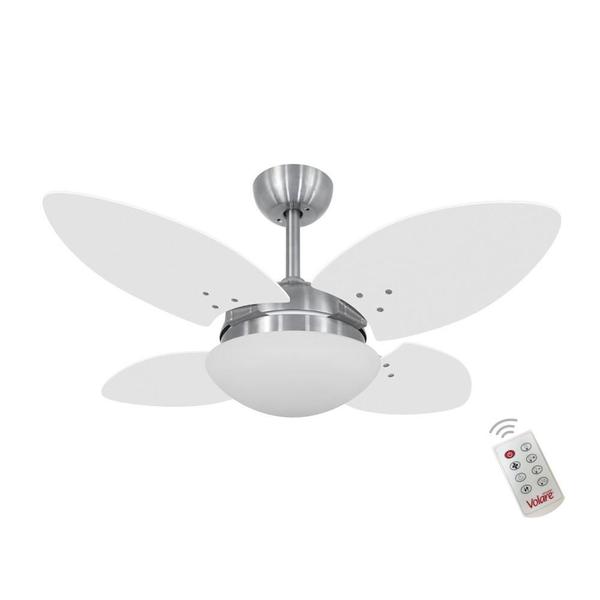 Imagem de Ventilador Volare Mini Petalo Branco 220V e Controle Remoto